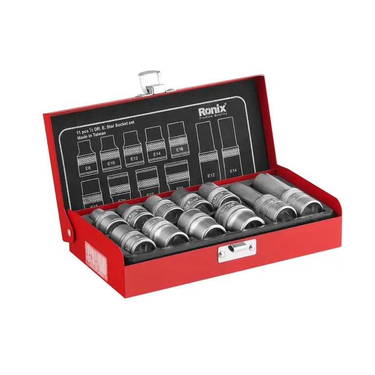 جعبه بکس 1/2 اینچ 11 پارچه E مدل RH-2694 برند رونیکس