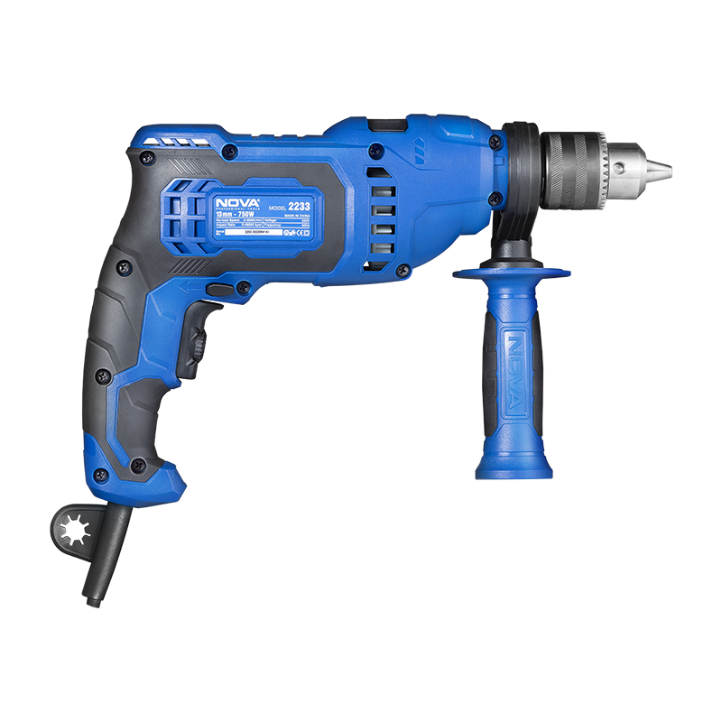 دریل چکشی ۱۳ میلی‌متر ۷۵۰ وات مدل 2233 برند نووا NOVA