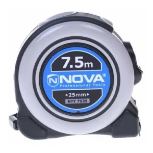متر 7/5 متری با تیغه فلزی 25 میلی‌متری آهنربایی مدل 7525 برند نووا NOVA