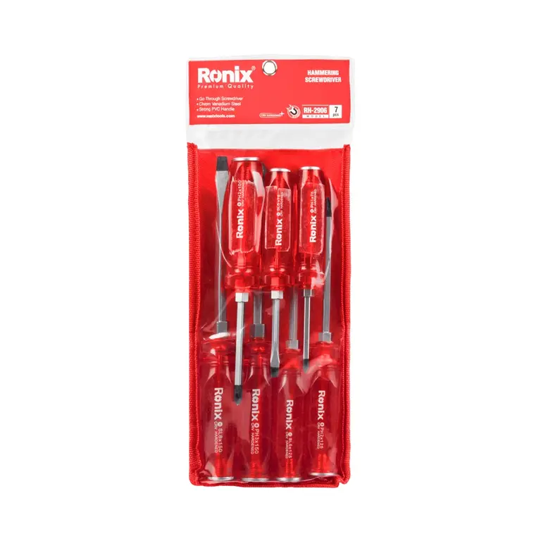 مجموعه 7 عددی پیچ گوشتی ضربه خور مدل RH-2906 برند رونیکس RONIX