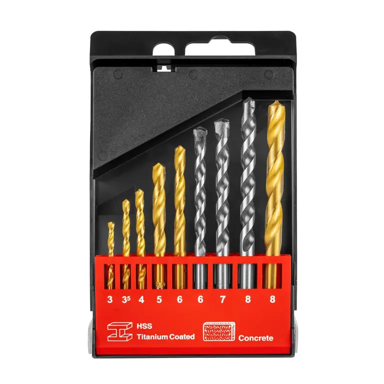 مجموعه 9 عددی مته آهن و بتن مدل RH-5585 برند رونیکس RONIX