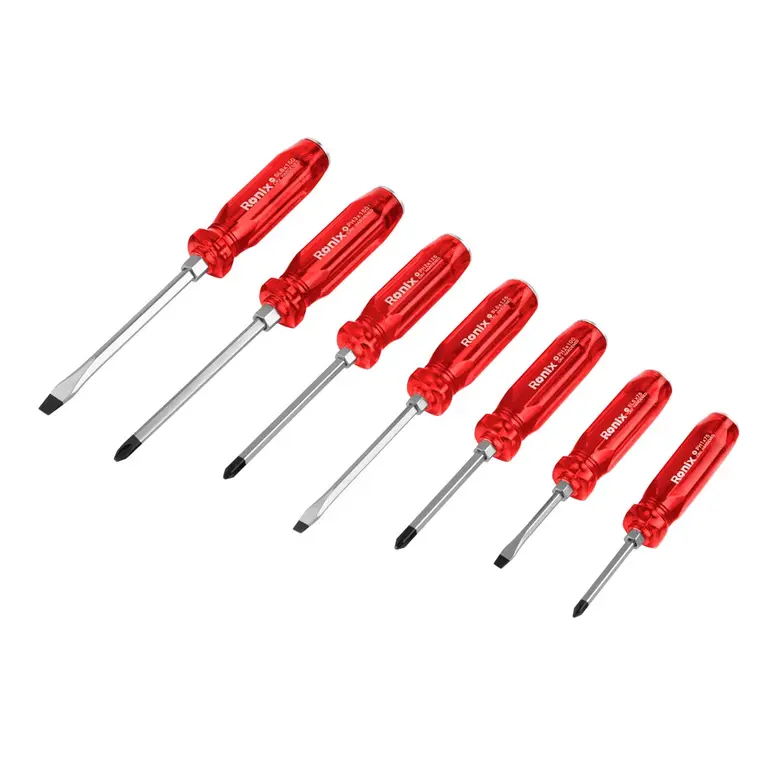 مجموعه 7 عددی پیچ گوشتی ضربه خور مدل RH-2906 برند رونیکس RONIX
